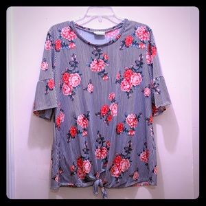 👚Lexington Avenue👚 Striped and flowered blouse!!